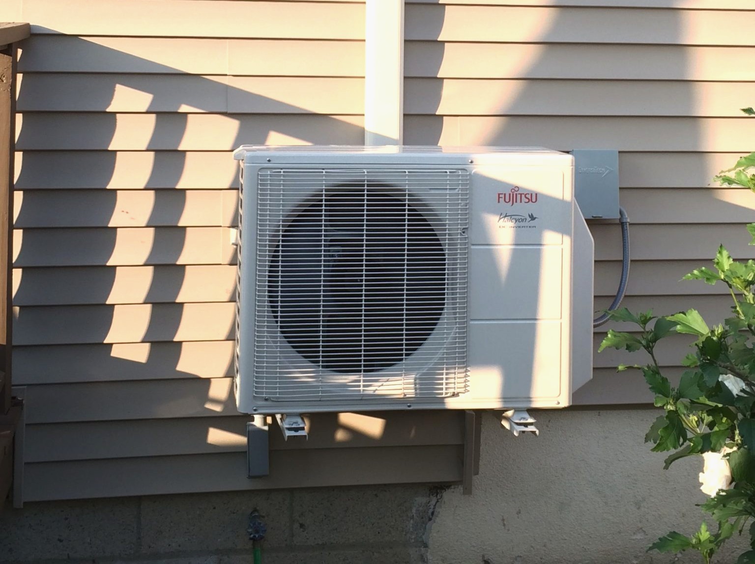 Fujitsu ductless air conditioning unit installed on a Long Island home by Able Air Heat