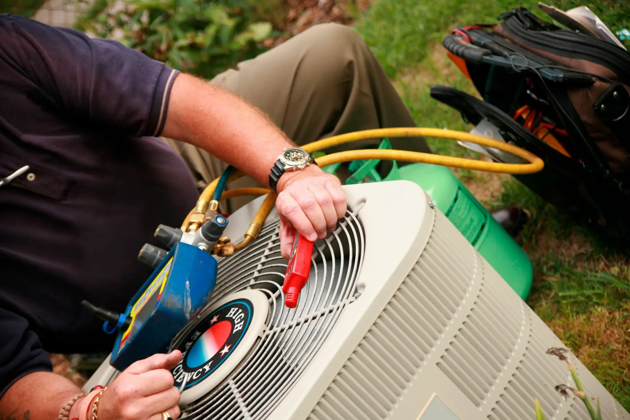 Central air conditioning maintenance service by Able Air Heat